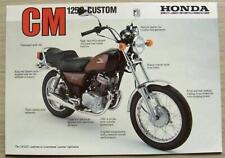 Folheto de especificações de vendas Honda cm125C Custom Motorcycle c1984 #PB 84 008 A comprar usado  Enviando para Brazil