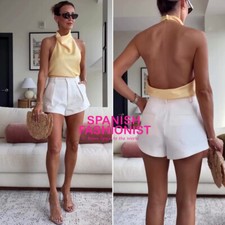 Blusa ZARA WOMAN SS25 EFEITO CETIM AMARELO HALTER TODOS OS TAMANHOS 2069/399/300 comprar usado  Enviando para Brazil