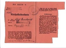 Xx1175 reichskleiderkarte hamb gebraucht kaufen  Hamburg