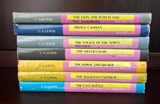 C.S. Lewis -Chronicles of Narnia 7 Book Set hardcover Dust Jacket Macmillan 1966 comprar usado C.S. Lewis -Chronicles of Narnia 7 Book Set hardcover Dust Jacket Macmillan 1966 comprar usado  Enviando para Brazil