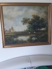 Altes ölgemälde landschaft gebraucht kaufen  Leiblfing