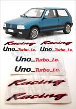 KIT adesivi Fiat Uno Turbo IE racing logo tuning stickers decals alta qualità, usado comprar usado  Enviando para Brazil