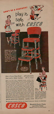 1951 Cosco Banquetas Domésticas Cadeiras Mesas Utilitárias Play it Safe ANÚNCIO IMPRESSO VINTAGE comprar usado  Enviando para Brazil