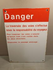 Plaque émaillée sncf d'occasion  Lyon V