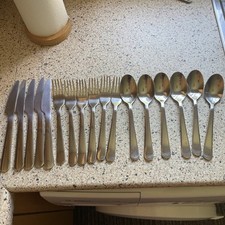 Używany, IKEA SZTUĆCE ZE STALI NIERDZEWNEJ NR 244-58 (17 PEICES) na sprzedaż  Wysyłka do Poland