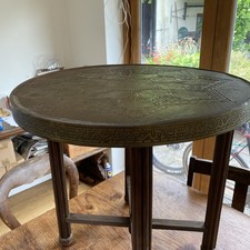 Vintage brass topped for sale  NEWTON ABBOT
