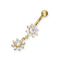 Piercing nombril fleur d'occasion  Expédié en France