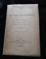 Lettres historiques pierre d'occasion  Paris V