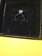 Bague solitaire blanc d'occasion  Le Cailar