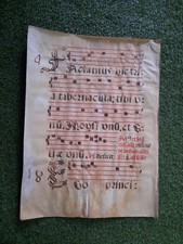 Incunable. feuille manuscrite d'occasion  Lège-Cap-Ferret