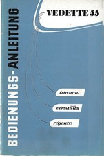 FORD VEDETTE Betriebsanleitung 1955 trianon versailles regence Handbuch BA comprar usado  Enviando para Brazil