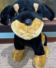 Rottweiler Filhote Cachorro 14” bicho de pelúcia falso colar realista Kellytoy em excelente estado usado comprar usado  Enviando para Brazil