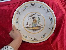 Grand saladier faience d'occasion  Gien