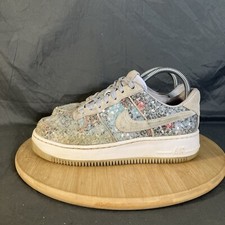 Chinelo Nike Air Force 1 Upstep Low Glass Feminino 7.5/38.5 Couro Cinza 917589-500, usado comprar usado  Enviando para Brazil