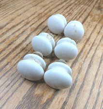 Botões de porcelana branca antigos x6 - puxadores de armário de gaveta antigos vitorianos comprar usado  Enviando para Brazil