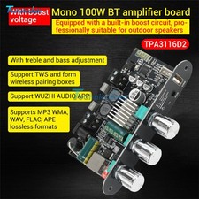ZK-1001U 100W Mono Bluetooth Audio Power Amplifier Board Module Tone Adjustable, usado comprar usado  Enviando para Brazil