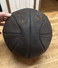 Bola de basquete vintage década de 1930 couro de alcance oficial sem lacre antiga comprar usado  Enviando para Brazil