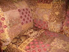 Antique gold jacquard for sale  UXBRIDGE
