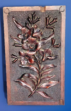 Usado, Painel de madeira de carvalho europeu antigo fortemente esculpido, flores, 8" por 13" comprar usado  Enviando para Brazil