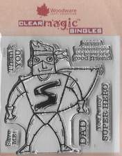 Woodware superhero stamp for sale  IPSWICH