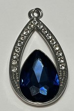 Silver tone blue for sale  West Warwick