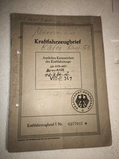 Käfer kfz brief gebraucht kaufen  Tangerhütte