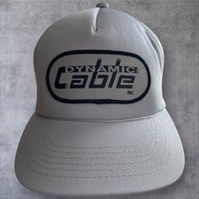 Usado, Chapéu caminhoneiro malha vintage cabos dinâmicos cinza corda branca raro comprar usado Usado, Chapéu caminhoneiro malha vintage cabos dinâmicos cinza corda branca raro comprar usado  Enviando para Brazil