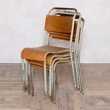 Vintage stacking chairs for sale  BURNTWOOD