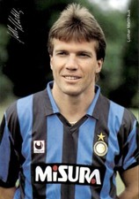 Cartolina inter matthaus usato  Italia