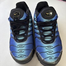 Tênis de corrida Nike Air Max Plus (GS) juvenil 4Y azul preto BV7426-003 comprar usado  Enviando para Brazil
