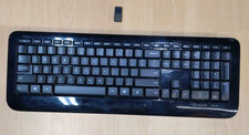 Teclado Microsoft Wireless 800 modelo 1455 com receptor USB preto  comprar usado  Enviando para Brazil