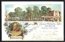 Lithographie berlin tiergarten gebraucht kaufen  Berlin