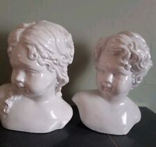 White ceramic busts for sale  CRADLEY HEATH