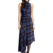 A.L.C. Vestido feminino xadrez Halter BHFO 3277, usado comprar usado  Enviando para Brazil