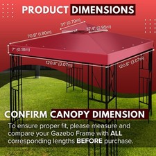 Gazebo top replacement for sale  HARROW