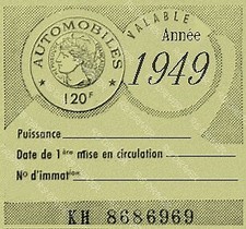 Vignette adhésive 1949 d'occasion  Paris I