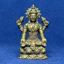 🏷️AMULETOS BUDA THAU, DEUSA LAKSHMI SENTA-SE EM UM TRONO DE LÓTUS, FEITOS DE LATÃO!🙏, usado comprar usado  Enviando para Brazil