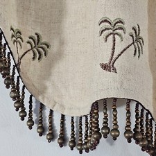 Linen valance embroidered for sale  Lancaster