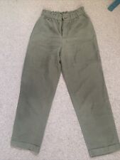 Zara khaki trousers for sale  EDINBURGH