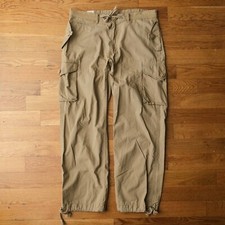 Calça Polo Ralph Lauren Exército Extra Grande Vintage Carga Estilo Pára-quedista Tático Cáqui comprar usado  Enviando para Brazil
