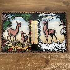 Vintage thermometer deer for sale  LEEK