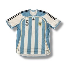 Camisa de futebol Argentina 2006 Home XL Adidas OFICIAL ESTABAN CAMBIASSO  comprar usado  Enviando para Brazil
