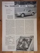 Daimler sp250 sports for sale  LOWESTOFT