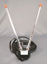 Antena de televisión analógica VHF dipolo TV orejas de conejo Sony AN-16 de colección años 80 Japón  segunda mano  Embacar hacia Mexico