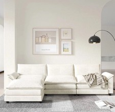 White sectional cloud for sale  Paterson