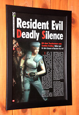Resident Evil Deadly Silence Capcom pequeno pôster promocional vintage/página de anúncio emoldurada. comprar usado  Enviando para Brazil