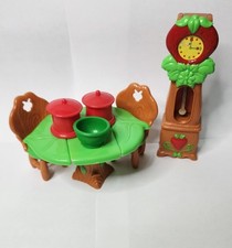 Mesa de jantar/cadeiras/relógio/conjunto de 7 peças Strawberry Shortcake Berry Happy Home, usado comprar usado  Enviando para Brazil