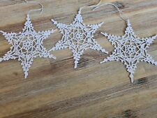 Handmade crochet snowflakes for sale  SOUTHAMPTON