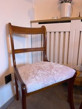 Dining chairs linen for sale  BRAINTREE