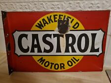 Vintage castrol enameled for sale  DROITWICH